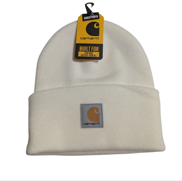 Carhartt Child Youth Knit Cuffed Beanie Acrylic Watch Hat - Picture 1 of 3